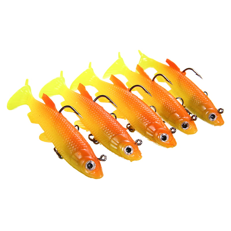 Soft Plastic Vibe Lures Poddy Mullet Flathead Jig Heads Barra Cod Fishing Tackle 