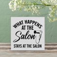 thumbnail image 5 of Zomyto 7x7 IN Humor Hair Stylist Sayings Wooden Box Sign Art Desk Decor What Happens at the Salon Stays at the Salon, 5 of 6