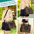 thumbnail image 5 of Ckdifva Intricate Geometric Cooler Bag Cooler Cooling Tote Lunch Bag Lunch Box Front Pocket with Shoulder Strap, 5 of 6