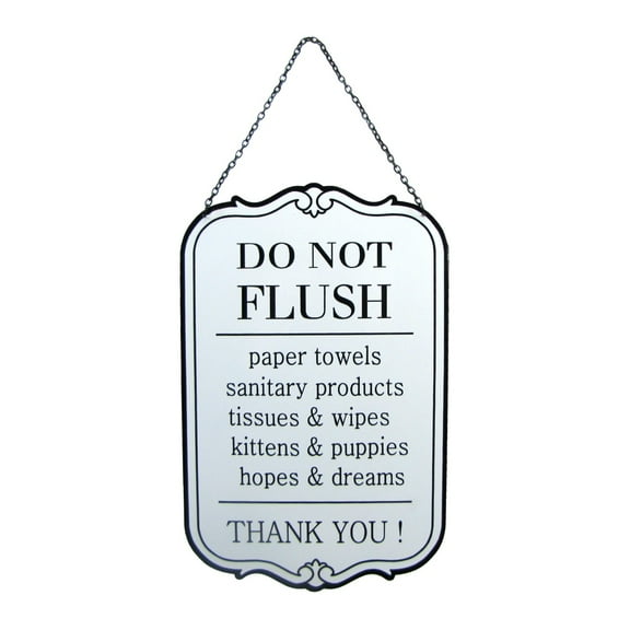 Funny Metal Do Not Flush Rules Wall Sign Rustic Bathroom Bar Pub Man Cave Decor
