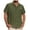 Army Green, variant on Coorders Men's & Big Men's Casual Linen Shirts Short Sleeve Hawaiian Button Down Shirt with Pocket ,Army Green,XXXL