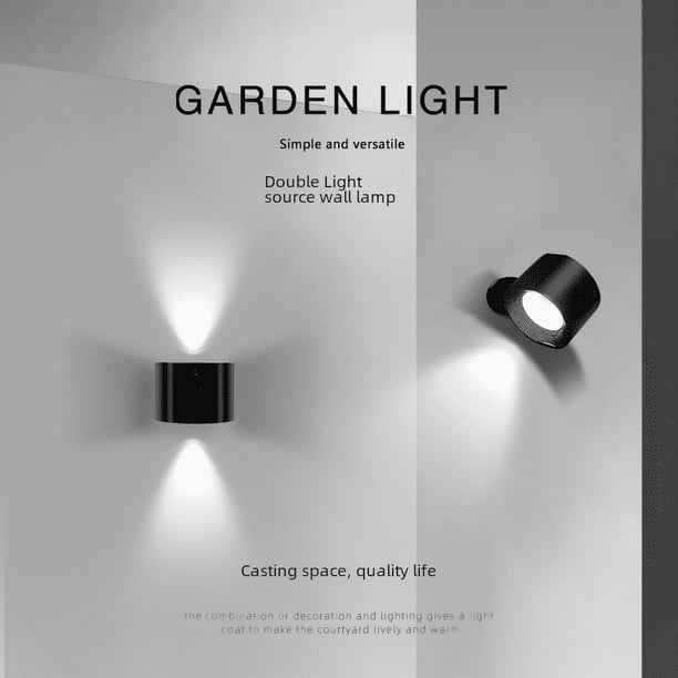 Lámpara de noche de color RGB, protección para los ojos, control remoto, doble cara, luminosa, carga USB, lámpara de pared magnética de inducción humana