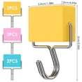 thumbnail image 2 of 6Pcs Magnetic Hook Nail Free Strong Magnet Hooks Mini Multi-Purpose Hooks for Kitchen, 2 of 8