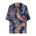 thumbnail image 4 of Guluxicc Women Floral Kimono Cardigan Open Front Lightweight Boho Beach Cover Up Casual Loose Summer Vacation Cardigans, 4 of 5