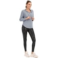 thumbnail image 6 of Fleece Lined Leggings Women Winter Thermal Insulated Leggings High Waist Workout Yoga Pants with Pockets, 6 of 8