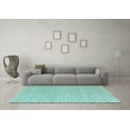 thumbnail image 3 of Ahgly Company Indoor Rectangle Solid Light Blue Modern Area Rugs, 7' x 9', 3 of 4