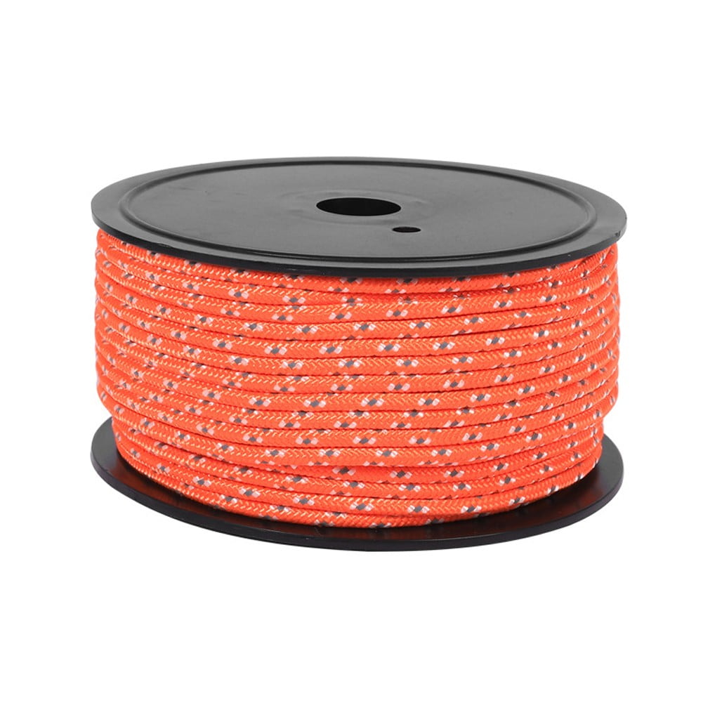 Corde à Guyot Réfléchissante 30 M X 6 Mm - Pour Tente, Auvent, Camping - Polyester