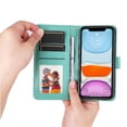 thumbnail image 5 of Funda tipo cartera GANGXUN para iPhone 11 Pro , diseño girasol, cuero PU, soporte, cierre magnético, tarjetero, 5 of 5