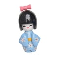 thumbnail image 3 of Figura de muñeca japonesa de dibujos animados en miniatura, pequeña escultura, figura de escritorio, geisha Azul B, 3 of 9