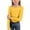 Yellow, variant on Breezora Girls Ribbed Knit Long Sleeve Tee Round Neck Slim Fit Casual Basic Top Stretchy Soft Everyday Pullover Shirt 120 Size Light Blue