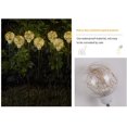 thumbnail image 2 of 2Pcs Solar Garden Light Wireless Lawn Light with Ground Spike LED Torch Light Solar Path Lamp Fairy Light Chain Decorative Ground Plugging Light for Outdoor Garden Lawn Decoration, 2 of 7