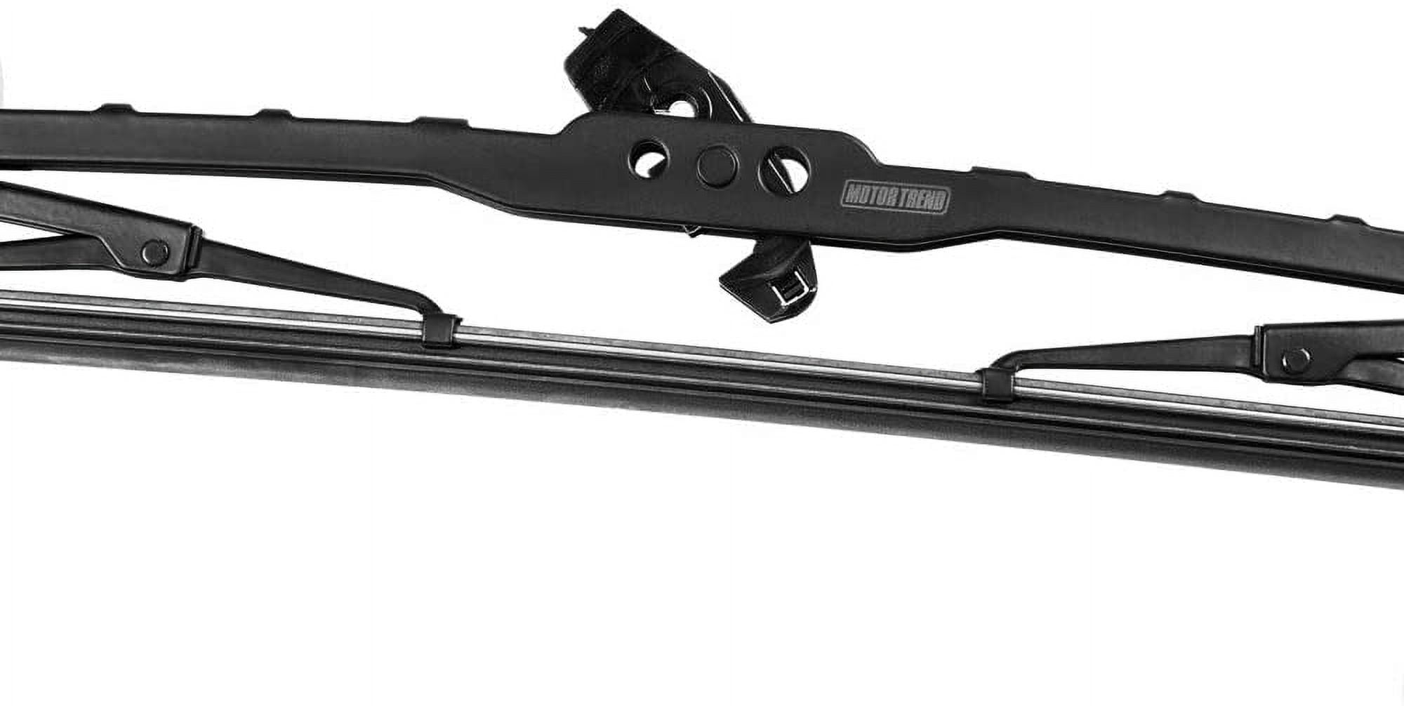 UltraFirm Precision Wiper Blade, High-Grade Natural Rubber, Metal Frame, 45° Cut for Maximum Clarity (16 Inch)