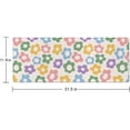 thumbnail image 2 of Large Gaming Mouse Pad with Stitched Edges, Colorful Groovy Flowers Desk Mat Extended Keyboard Pad, Non-Slip Rubber Base Desk Pad for Keyboard and Mouse, 31.5X11.8 inch, 2 of 6