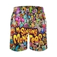 thumbnail image 3 of My Singing Monsters Men's Swim Trunks Board Shorts Drawstring Elastic Waist Quick Dry Swimsuits Beach Shorts with Pockets S, 3 of 8