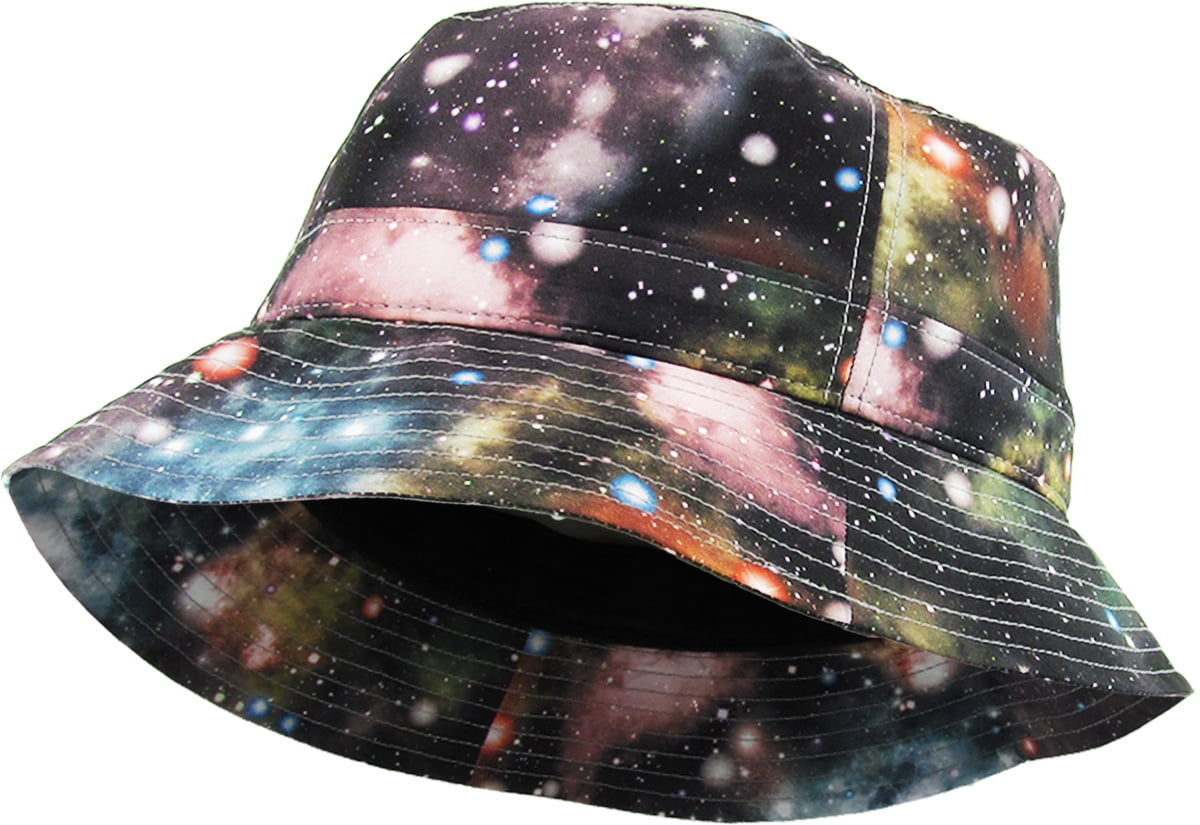 galaxy bucket hat with string
