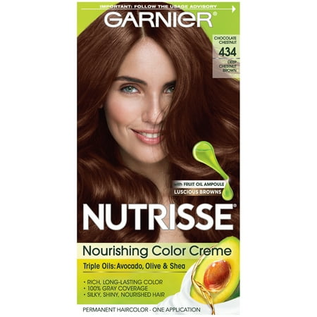 Garnier Nutrisse Nourishing Hair Color Creme 434 Deep Chestnut Brown Chocolate Chestnut 1 Kit