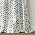 thumbnail image 4 of Lush Decor Hygge Modern Arrow Linen Look Window Curtain Panels - Black/White - 40 x 84, 4 of 11