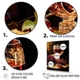 thumbnail image 3 of Designart "Glow Of Kiddush In Judaism" Judaism Floater Framed Wall Art Prints, 3 of 5