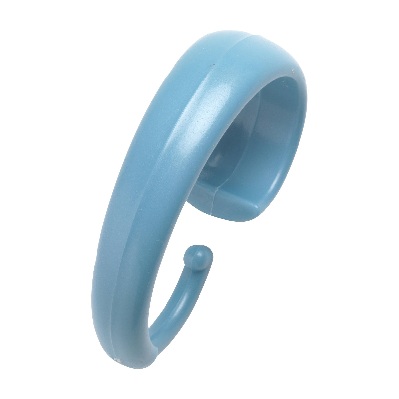 Hang Ease "C" Type Plastic Shower Curtain Hooks in Light Blue Walmart