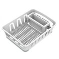 thumbnail image 2 of Mainstays Expandable Kitchen Dish Drying Rack with Utensil Holder, Countertop Dish Drainer Rack for Plates, Cups and Kitchen Sink Organization, White, 2 of 5