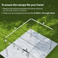 thumbnail image 4 of Outsunny 8.5' x 11.5' Pergola Canopy Top Only, Fit 10' x 13' Frame, Cream, 4 of 10