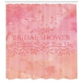 thumbnail image 3 of Ambesonne Salmon Shower Curtain, Bride Invitation, 69"Wx84"L, Pale Pink and Salmon, 3 of 3