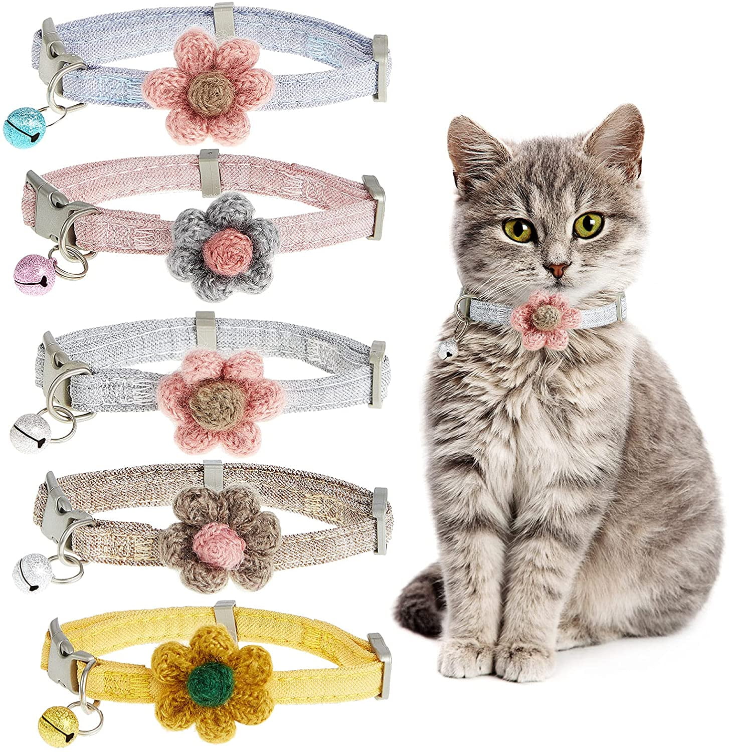 kitten flower collar