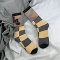 thumbnail image 5 of Fuzoiu Chess Board With Pawns Print Athletic Crew Socks for Men & Women,Casual Crew Socks,Above Ankle Crew Socks for Business, Casual, 5 of 6