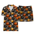 thumbnail image 4 of Dmsael Halloween Pjs Toddlers Halloween Pajamas Baby Kids Girl Pumpkin Pajama Set Ghost Pjs Jammies Button Down Lounge Sleepwear Pjs for Girls 2T 3T 4T 5T 6T 7T 8T, 4 of 6