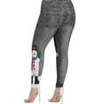 thumbnail image 5 of DYMADE Womens Christmas Plus Size Leggings Printed Skinny Pencil Jeggings Pants, 5 of 5