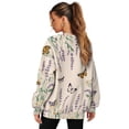 thumbnail image 2 of HELLHERO Flower Butterfly Print Women Crewneck Sweatshirt, Oversized Pullover Clothes Long Sleeve Sweatshirt Fall Fashion Tops Size XXL, 2 of 7
