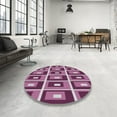 thumbnail image 3 of Ahgly Company Indoor Rectangle Patterned Dark Raspberry Purple Novelty Area Rugs, 8' x 12', 3 of 6