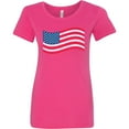 thumbnail image 3 of Inktastic Grunge American Flag Women's T-Shirt, 3 of 5