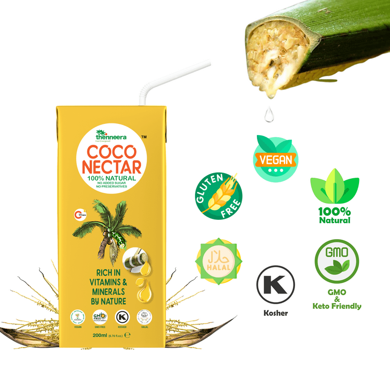 Nature's COCO (Coconut) NECTAR - 100% Natural, Gluten-Free, Non