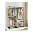 thumbnail image 1 of SONGMICS Portable Closet, Freestanding Closet Organizer, Clothes Rack with Shelves, Hanging Rods, Storage Organizer, for Cloakroom, Bedroom, 54.3 x 16.9 x 71.7 inches, Ink Black, 1 of 5