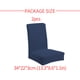 thumbnail image 5 of Naiovety 2 piezas de fundas para sillas divididas de grano de maíz, funda protectora sólida, Protector exterior, funda giratoria de estilo Simple para Decoración del hogar Azul oscuro Naiovety HA012477-09, 5 of 6