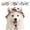Brown, variant on Adjustable Cotton Dog Sun Hat with Ear Holes, Tie Dye Printed Breathable Pet Trucker Hat UV Protection Outdoor Cap for Small Medium Dogs & Cats