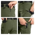 thumbnail image 6 of Domuza Cargo Pants for Men Hiking Work Waterproof Relaxed Fit Stretch Lightweight Outdoor Travel Pant Green XL, 6 of 7