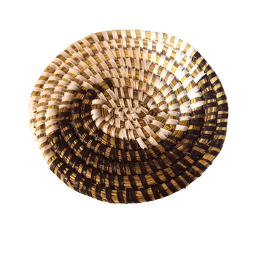 Round Coaster Brown Wave 4 Pack