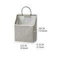 thumbnail image 5 of FNNMNNR Wall Hanging Organizer Bag Hanging Storage Canvas Basket with Side Mesh Pocket Decorative Organizer Bin for Home, 5 of 5