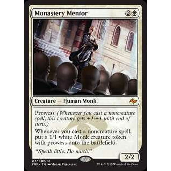 MtG Fate Reforged Mythic Rare Monastery Mentor (FOIL) #20