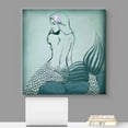 thumbnail image 2 of wall26 - Canvas Prints Wall Art - Mermaid Sitting on The Stone| Modern Wall Decor/Home Decoration Stretched Gallery Canvas Wrap Giclee Print. Ready to Hang - 24" x 24", 2 of 5