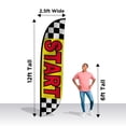 thumbnail image 3 of Banner de Bandera Pluma LookOurWay de 3.7 m de Alto para Promociones Comerciales, 3 of 3