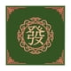 thumbnail image 4 of Tapete de Mesa Mahjong Perfecl Antideslizante 31.50 x 31.50 pulgadas Terciopelo Verde, 4 of 8
