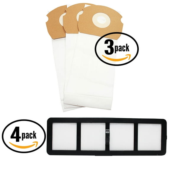 9 Replacement Eureka AirSpeed AS1051A Vacuum Bags & 4 HEPA Filter - Compatible Eureka AS Vacuum Bag & EF-6 Filter