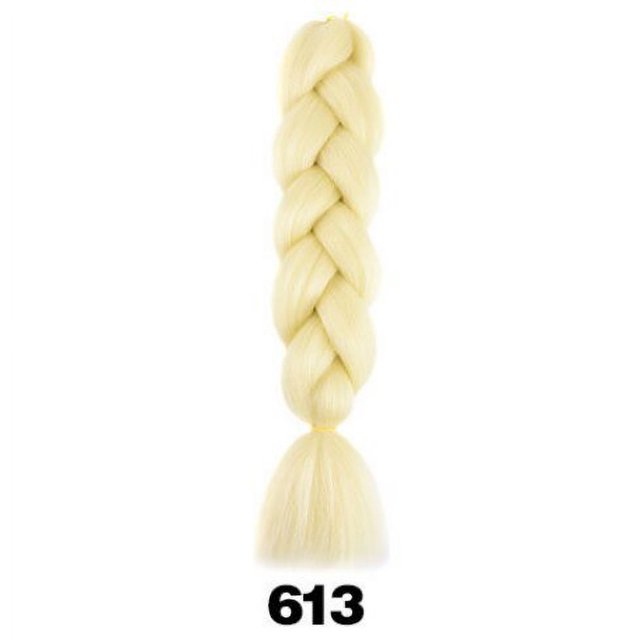 Extensiones de cabello trenzado Jumbo ombré, fibra sintética de alta temperatura, 24 pulgadas, 1 unidad