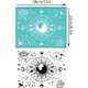 thumbnail image 2 of Plantillas de serigrafía con fases lunares (2 hojas) para pintar la luna y las estrellas. Plantillas reutilizables autoadhesivas para serigrafía., 2 of 9
