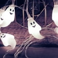 thumbnail image 3 of HLONK 20 LED Halloween String Lights  Battery Operated Ghost String Lights   Indoor Halloween Lights for Outdoor Party Porch Fireplace Halloween Decorations, 3 of 7