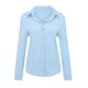 thumbnail image 1 of Tops de mujer, camisetas de manga larga, camisas con botones de lino y algodón, blusa tipo túnica fina con cuello en V para mujer, camiseta básica, camiseta de trabajo de oficina OL, 1 of 3