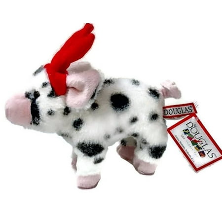 Us Antlers - Leroy Holiday Pig With Antlers, Surface Washable By Douglas Cuddle Toys Ship from US